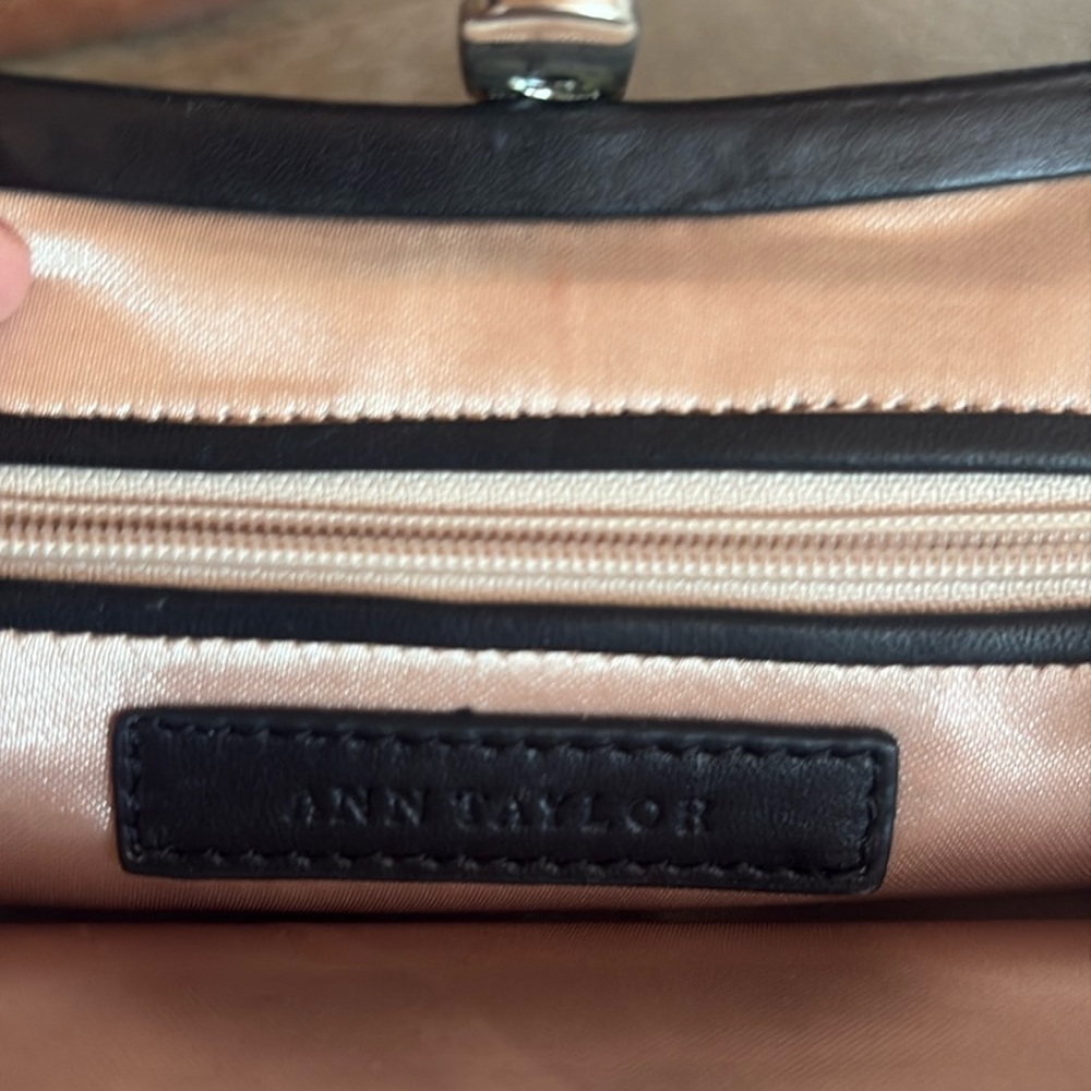 Ann Taylor Black Clutch - Picture 2 of 3